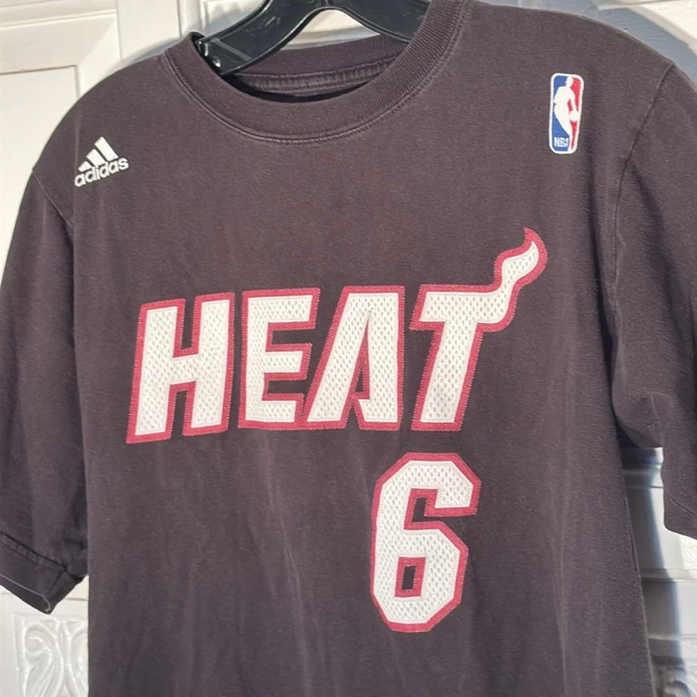 Adidas Vintage LeBron James #6 Miami Heat  Adidas Basketball Jersey Size Small